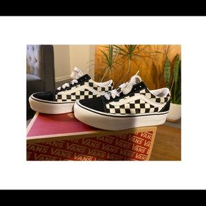 Vans Old Skool Platform USwomen’s sz7 checkerboard